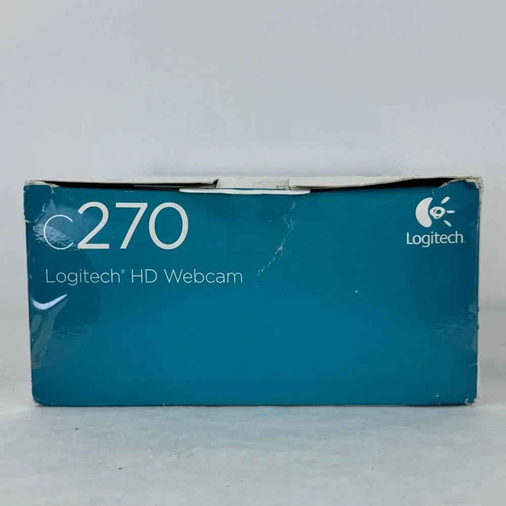 Logitech C270 HD 720p Webcam With Built-In Mic Automatic Light Correction NIB